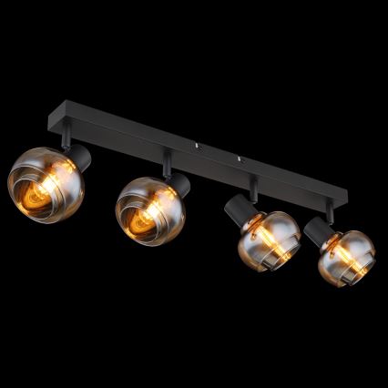 Globo - Точково осветително тяло 4xE14/40W/230V черно