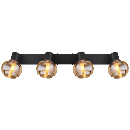 Globo - Точково осветително тяло 4xE14/40W/230V черно