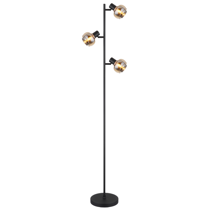Globo - Подова лампа 3xE14/40W/230V черна