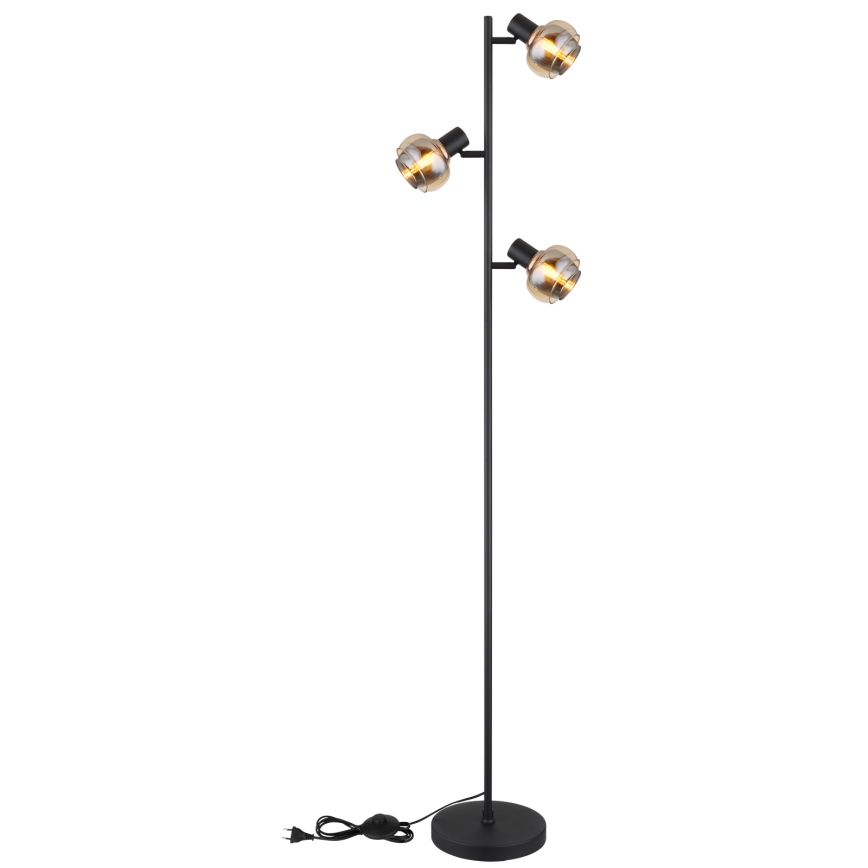 Globo - Подова лампа 3xE14/40W/230V черна