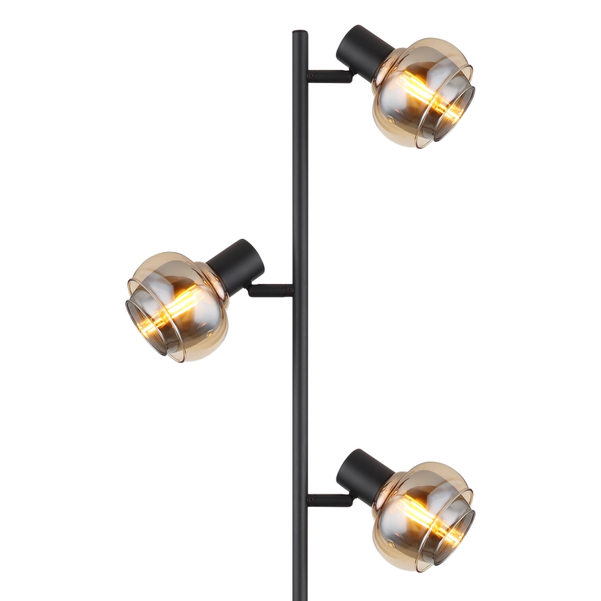 Globo - Подова лампа 3xE14/40W/230V черна