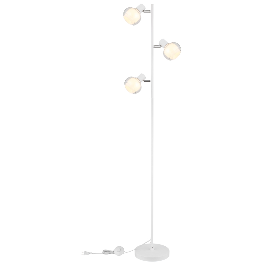 Globo - Подова лампа 3xE14/40W/230V бяла