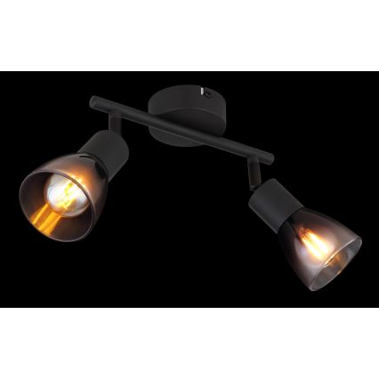 Globo - Спот 2xE14/25W/230V черен