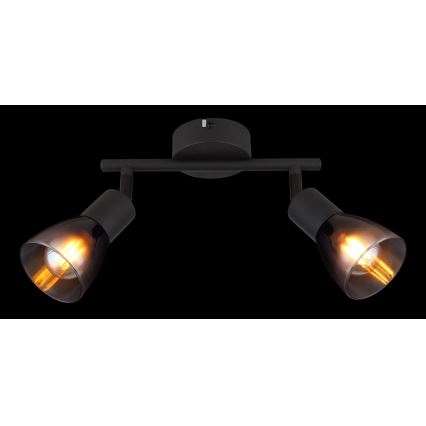 Globo - Спот 2xE14/25W/230V черен