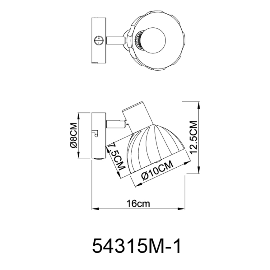 Globo - Спот аплик 1xE14/40W/230V златист