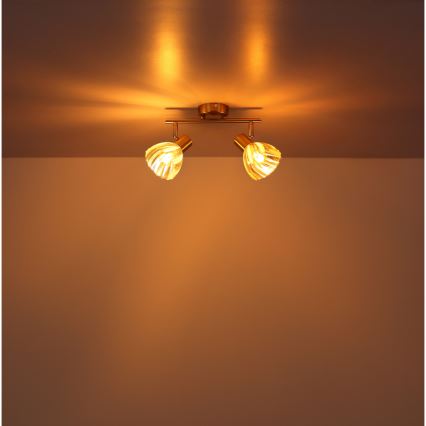 Globo - Спот 2xE14/40W/230V златист