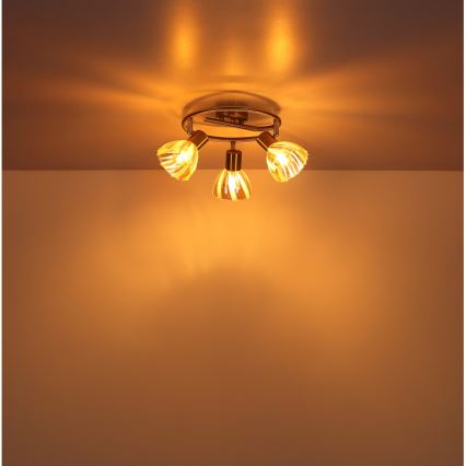 Globo - Спот 3xE14/40W/230V златист