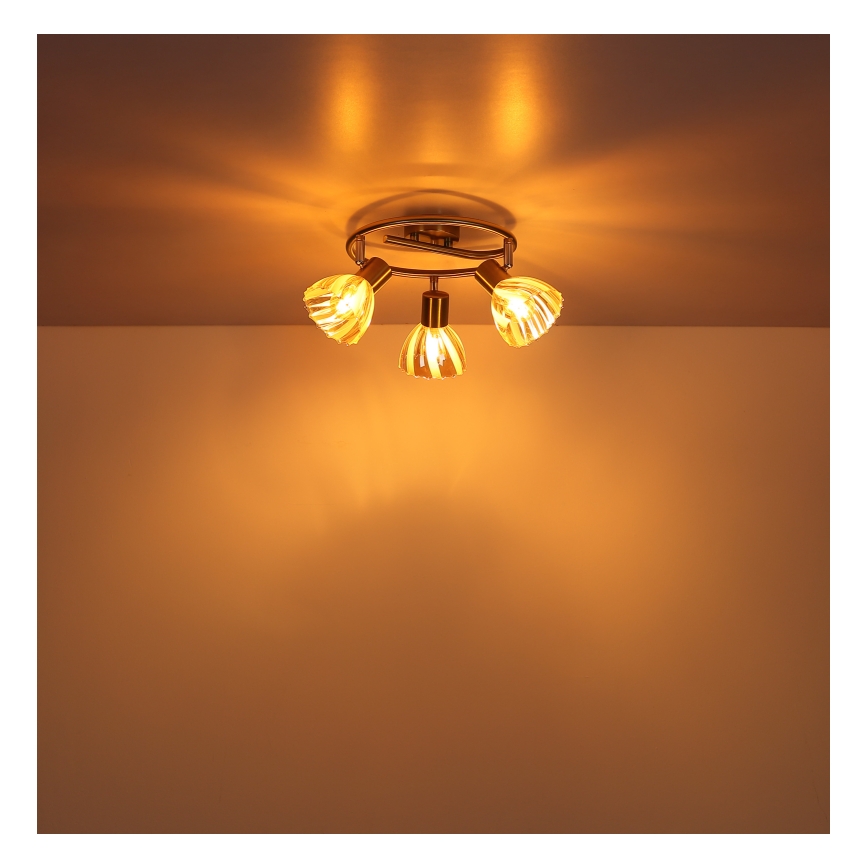Globo - Спот 3xE14/40W/230V златист