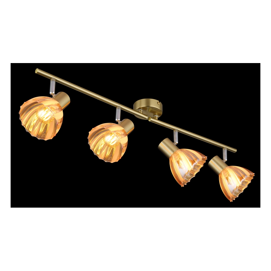 Globo - Спот 4xE14/40W/230V златист
