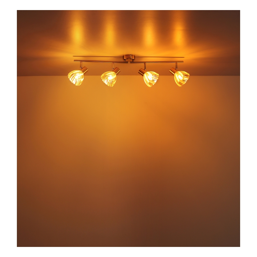 Globo - Спот 4xE14/40W/230V златист