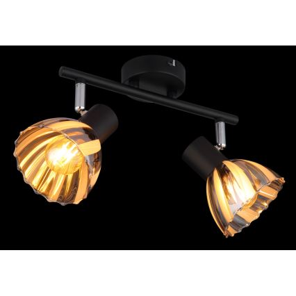 Globo - Спот 2xE14/40W/230V черен