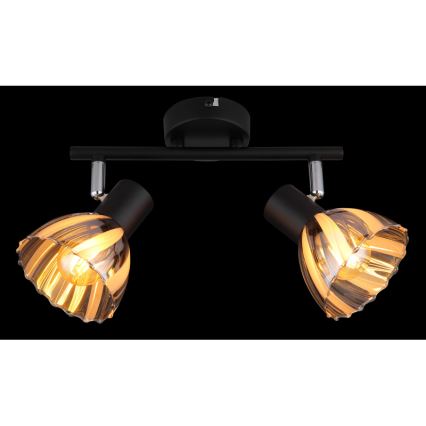 Globo - Спот 2xE14/40W/230V черен