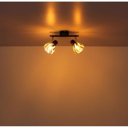 Globo - Спот 2xE14/40W/230V черен