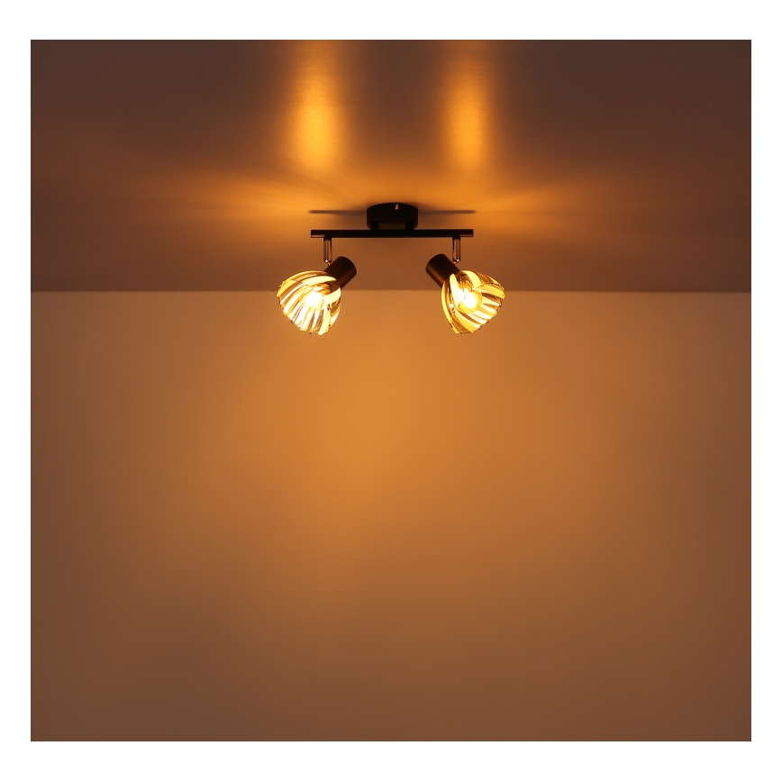 Globo - Спот 2xE14/40W/230V черен
