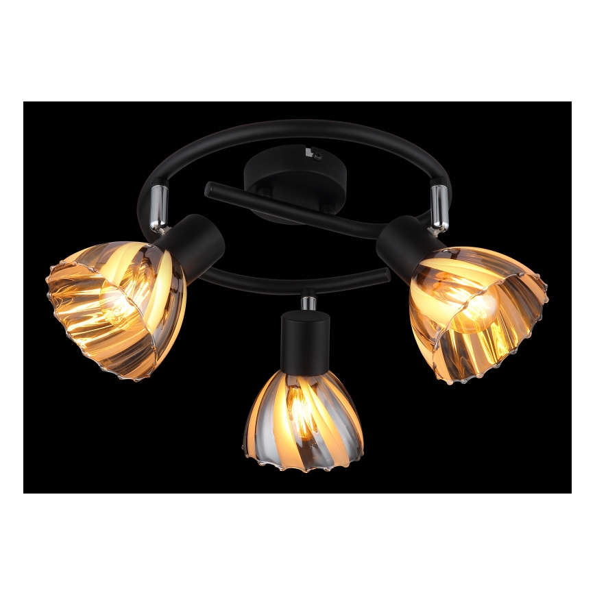 Globo - Спот 3xE14/40W/230V черен
