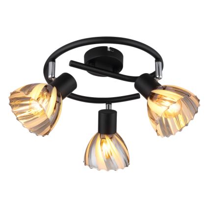 Globo - Спот 3xE14/40W/230V черен