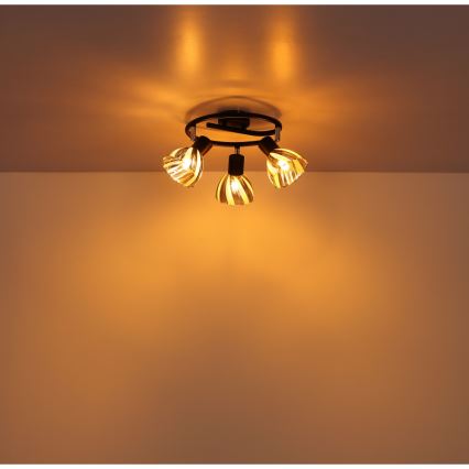 Globo - Спот 3xE14/40W/230V черен