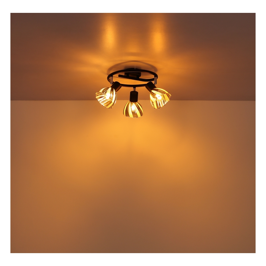 Globo - Спот 3xE14/40W/230V черен