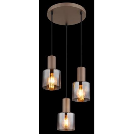 Globo - Полилей на кабел 3xE27/40W/230V