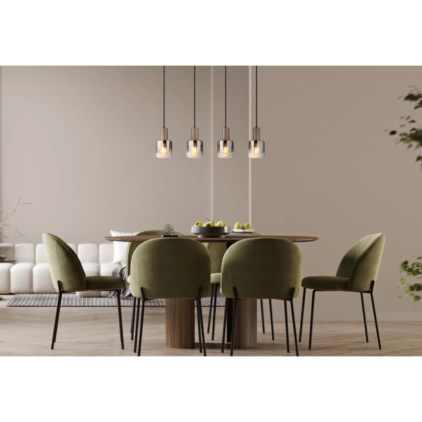 Globo - Полилей на кабел 4xE27/40W/230V