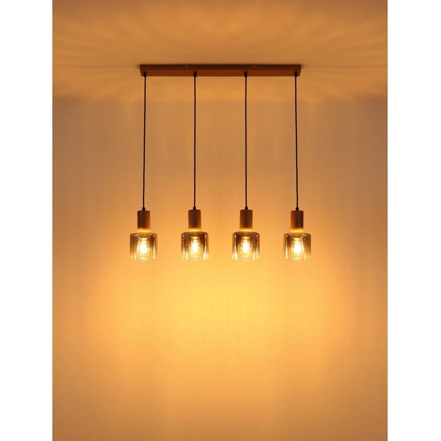 Globo - Полилей на кабел 4xE27/40W/230V