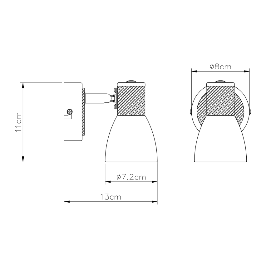 Globo - Спот 1xE14/40W/230V пепел