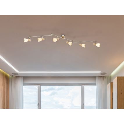 Globo - Точково осветително тяло 6xE14/40W/230V ясен