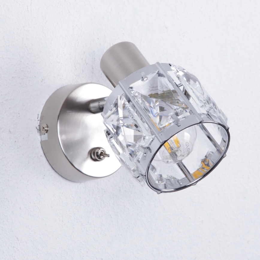 Globo - Стенен прожектор, луна 1xE14/40W/230V