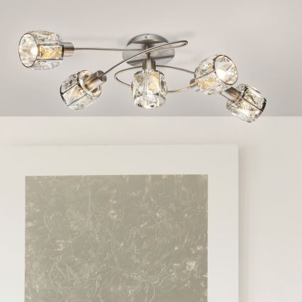 Globo - Полилей за повърхностен монтаж 5xE14/40W/230V