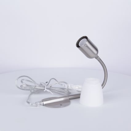 Globo - Гъвкав малка лампа 1xE14/40W/230V матов хром