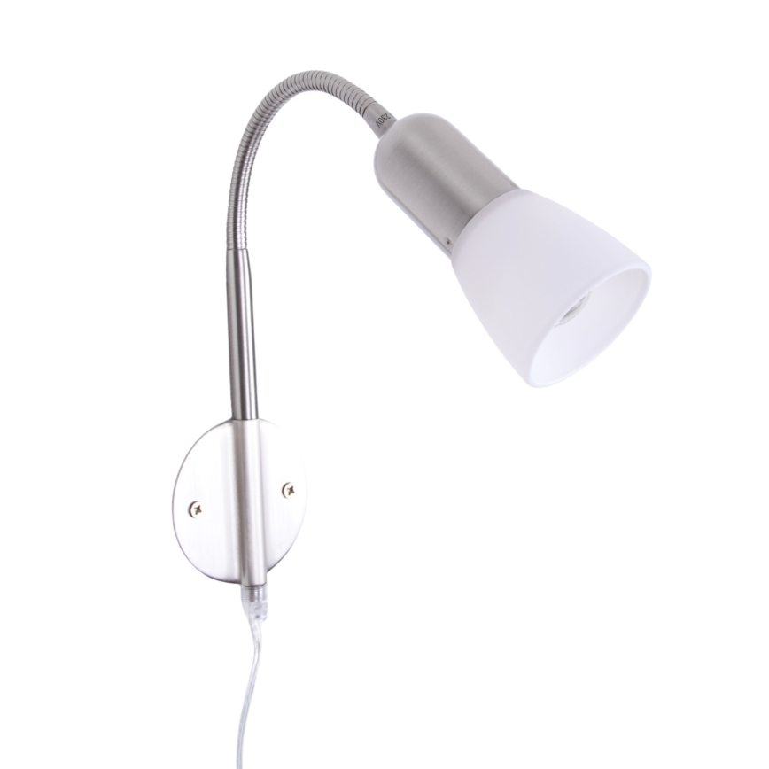 Globo - Гъвкав малка лампа 1xE14/40W/230V матов хром