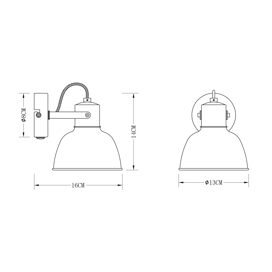 Globo - Стенна Точково осветително тяло 1xE14/25W/230V