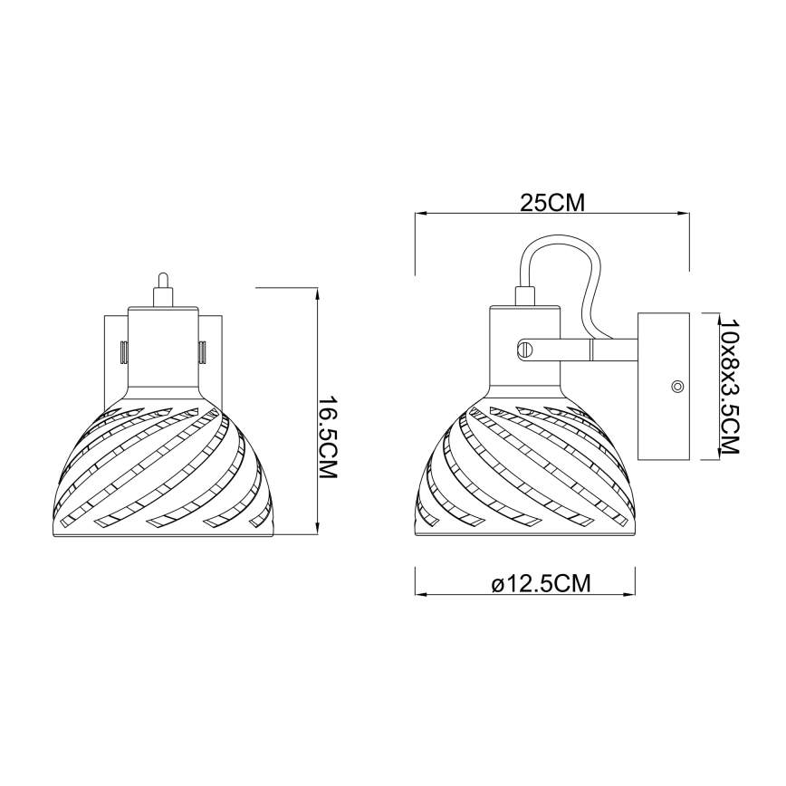 Globo - Стенен спот 1xE27/40W/230V