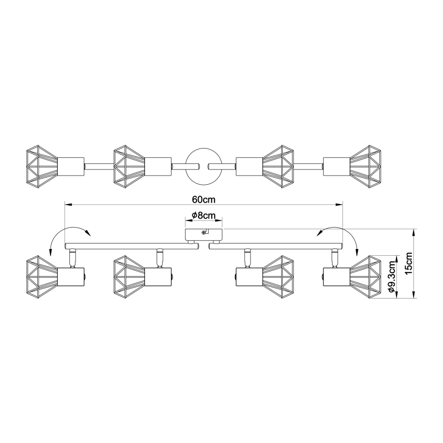 Globo - Точково осветително тяло 4xE14/40W/230V