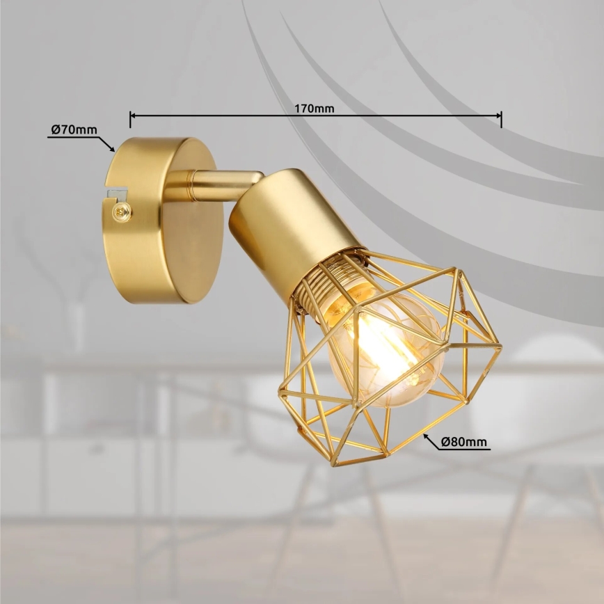 Globo - Спот аплик 1xE14/40W/230V златист