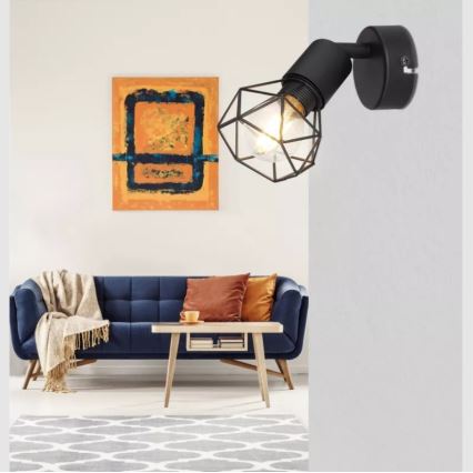 Globo - Спот аплик 1xE14/40W/230V черен