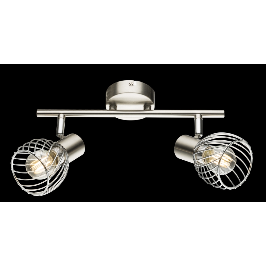 Globo - Спот 2xE14/40W/230V матов хром