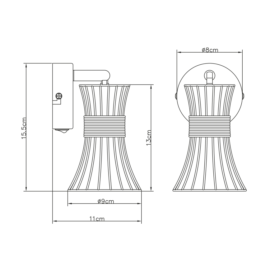 Globo - Стенна Точково осветително тяло 1xE14/40W/230V
