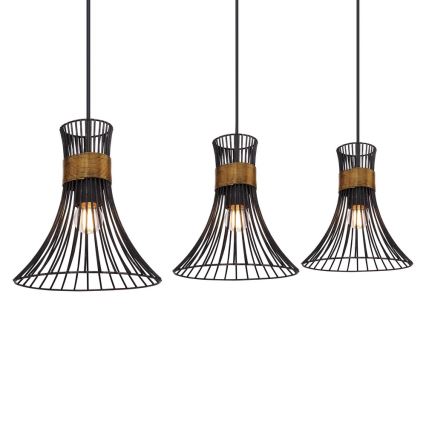 Globo - Полилей на верижка 3xE27/60W/230V
