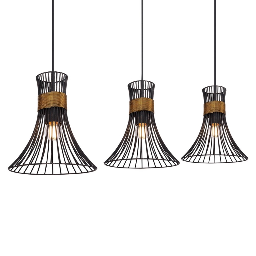 Globo - Полилей на верижка 3xE27/60W/230V