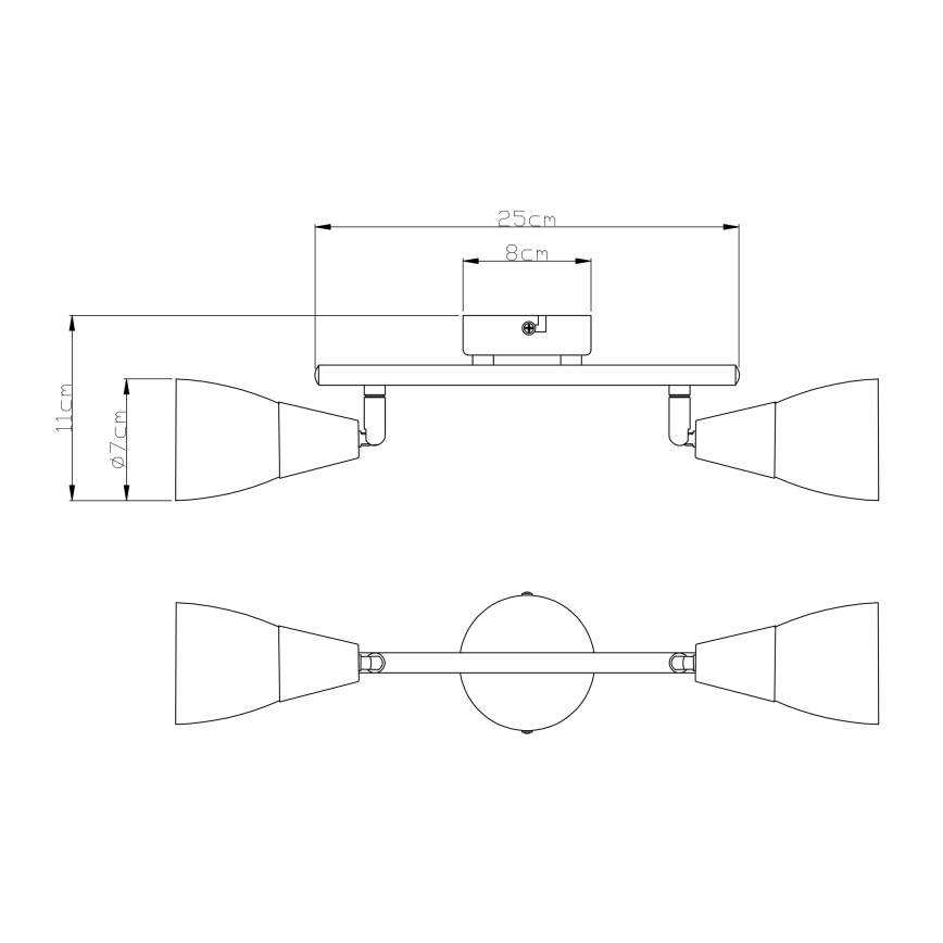 Globo - Точково осветително тяло 2xE14/40W/230V