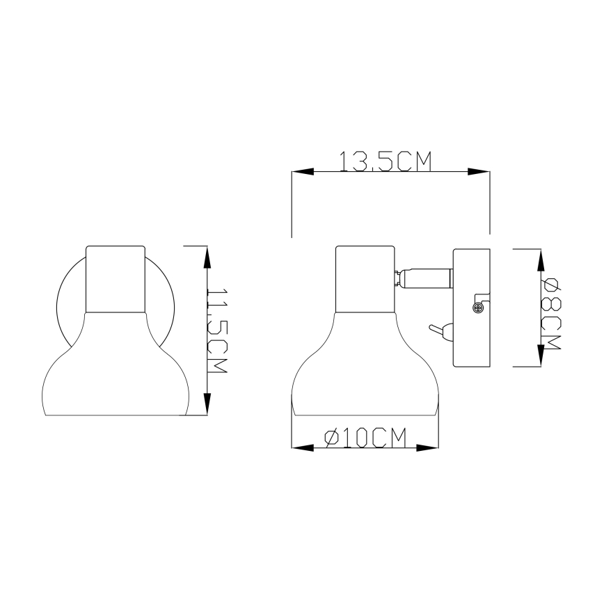 Globo - Стенна Точково осветително тяло 1xE14/40W/230V