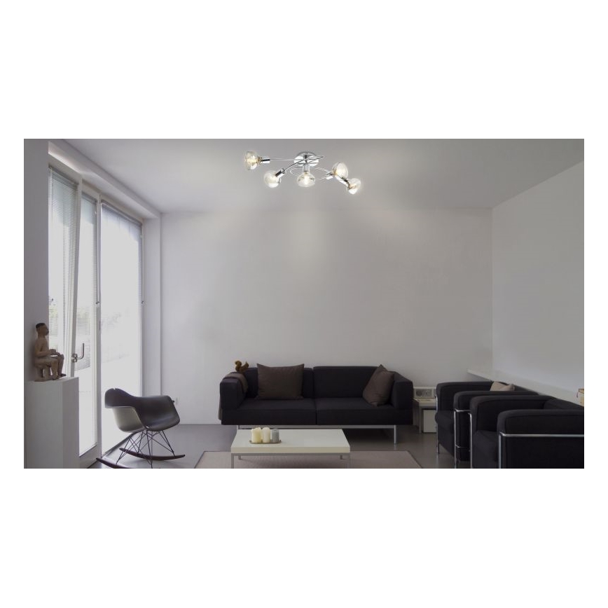 Globo - повърхностно монтиран Полилей 5xE14/40W/230V