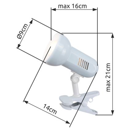 Globo - Настолна лампа 1xE27/40W/230V