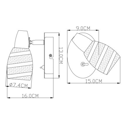 Globo - Точково осветително тяло 1xE14/40W/230V