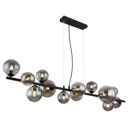 Globo - LED Пендел 13xG9/3,5W/230V опушен/черен