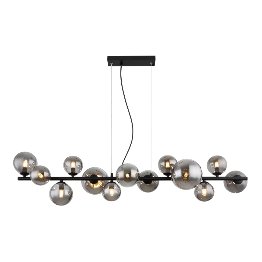 Globo - LED Пендел 13xG9/3,5W/230V опушен/черен