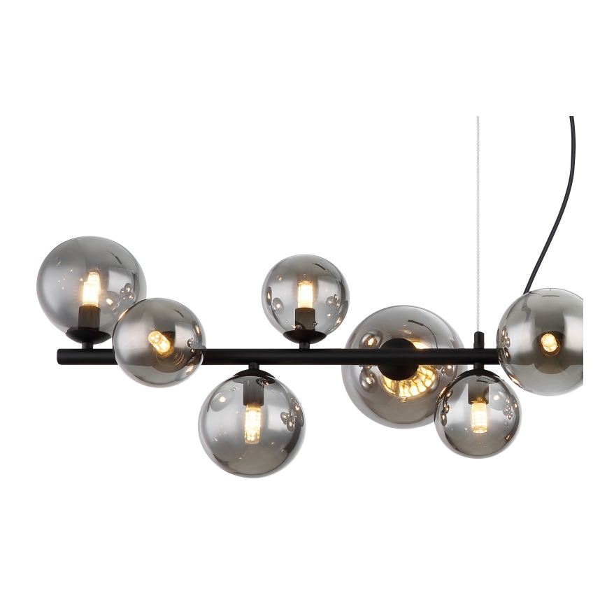 Globo - LED Пендел 13xG9/3,5W/230V опушен/черен