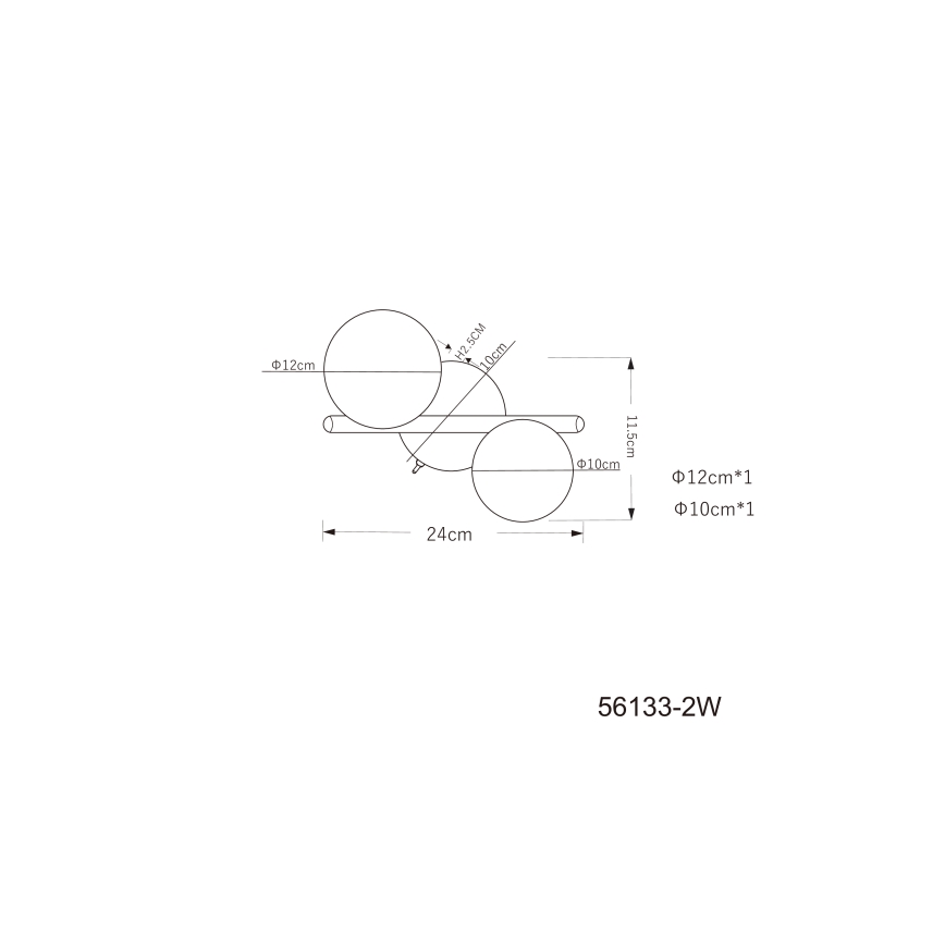 Globo - LED Полилей за повърхностен монтаж 2xG9/3W/230V