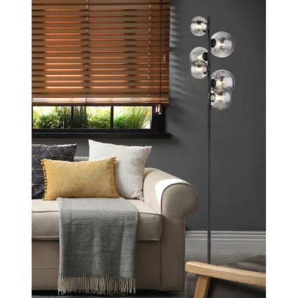 Globo - LED Лампион 6xG9/3,5W/230V опушен/черен